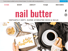 Tablet Screenshot of nailbutter.com